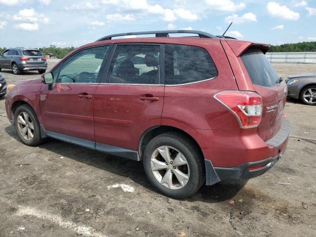 JF2SJAMC4EH489433 - 2014 SUBARU FORESTER 2.5I TOURING RED photo 2