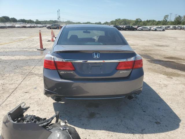 1HGCR2F5XDA225187 - 2013 HONDA ACCORD SPORT GRAY photo 6