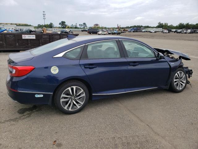 1HGCV3F55JA012886 - 2018 HONDA ACCORD HYBRID EXL BLUE photo 3