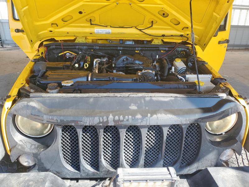 1C4BJWDG1FL566224 - 2015 JEEP WRANGLER U SPORT ყვითელი ფოტო 12