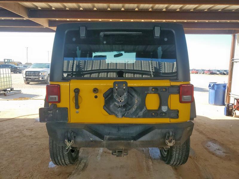 1C4BJWDG1FL566224 - 2015 JEEP WRANGLER U SPORT ყვითელი ფოტო 6