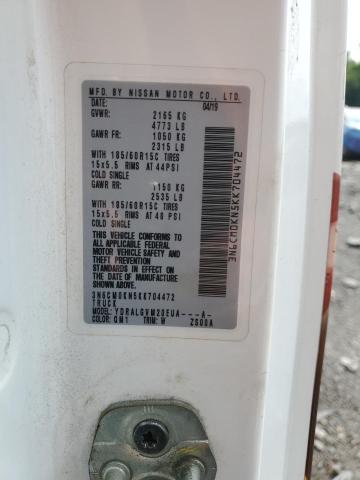 3N6CM0KN5KK704472 - 2019 NISSAN NV200 2.5S 白色 照片 13