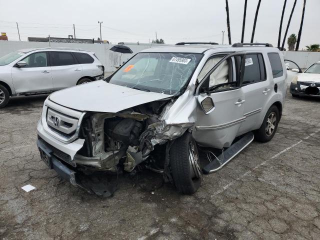 5FNYF388X9B007663 - 2009 HONDA PILOT TOURING SILVER photo 1