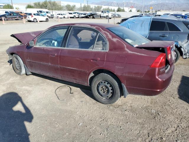 1HGES26782L036375 - 2002 HONDA CIVIC EX RED photo 2
