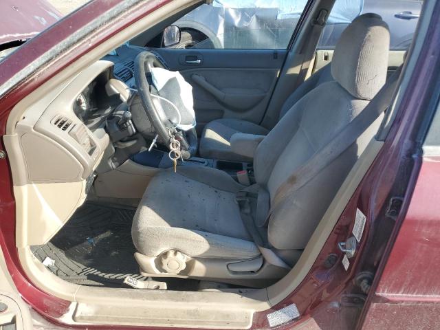 1HGES26782L036375 - 2002 HONDA CIVIC EX RED photo 7