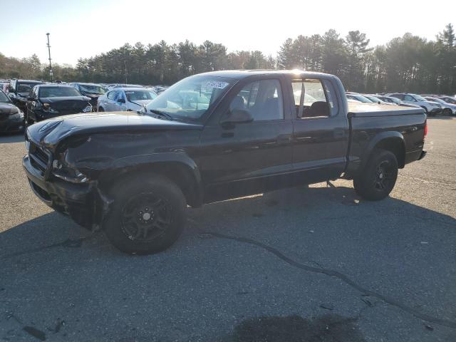 1D7HL38N24S789635 - 2004 DODGE DAKOTA QUAD SPORT BLACK photo 1