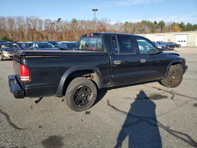 1D7HL38N24S789635 - 2004 DODGE DAKOTA QUAD SPORT BLACK photo 3