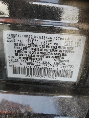 3N1AB8BV3RY296563 - 2024 NISSAN SENTRA S BLACK photo 12