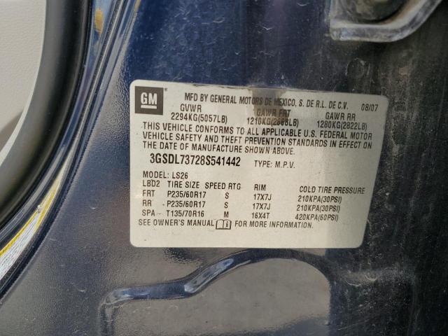 3GSDL73728S541442 - 2008 SATURN VUE XR BLUE photo 13