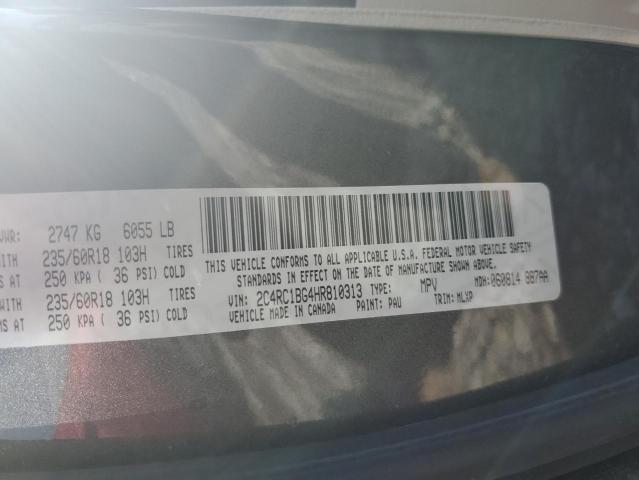 2C4RC1BG4HR810313 - 2017 CHRYSLER PACIFICA TOURING L Boz foto 13