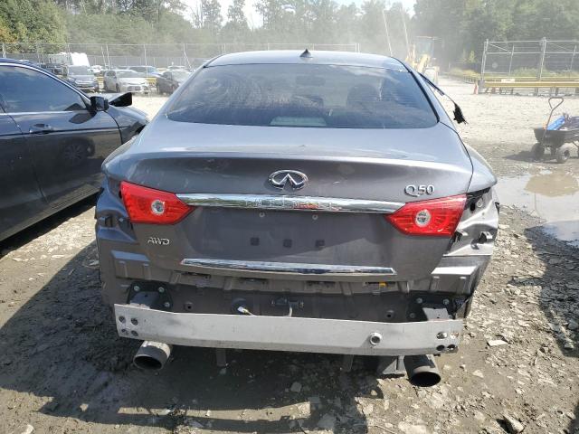 JN1CV7AR6GM253446 - 2016 INFINITI Q50 BASE GRAY photo 6