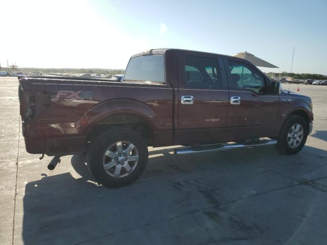 1FTEW1C81AKA59978 - 2010 FORD F150 SUPERCREW MAROON photo 3