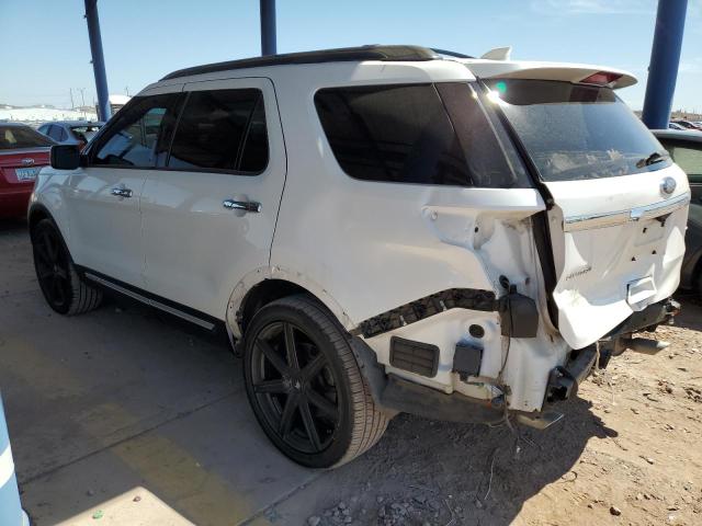 1FM5K8F83HGD04613 - 2017 FORD EXPLORER LIMITED WHITE photo 2