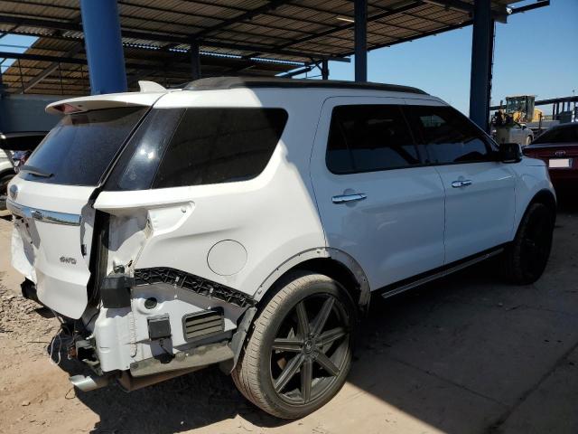 1FM5K8F83HGD04613 - 2017 FORD EXPLORER LIMITED WHITE photo 3