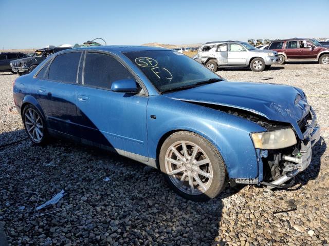 WAUJC68E12A163636 - 2002 AUDI A4 1.8T BLUE photo 4