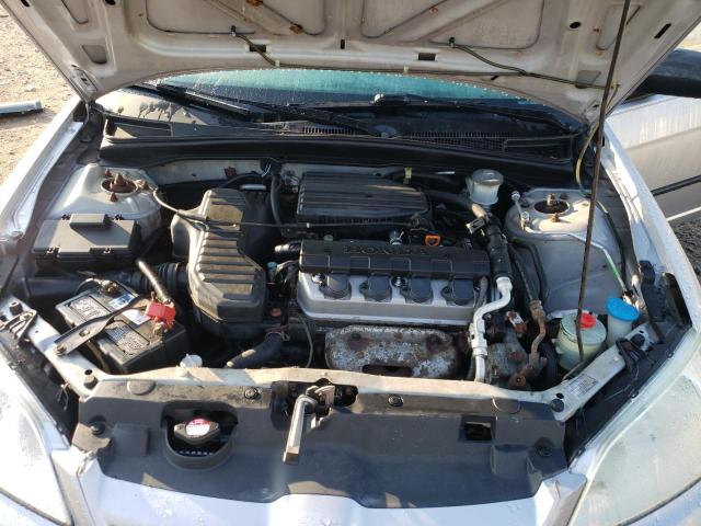 2HGES16404H545103 - 2004 HONDA CIVIC DX SILVER photo 11