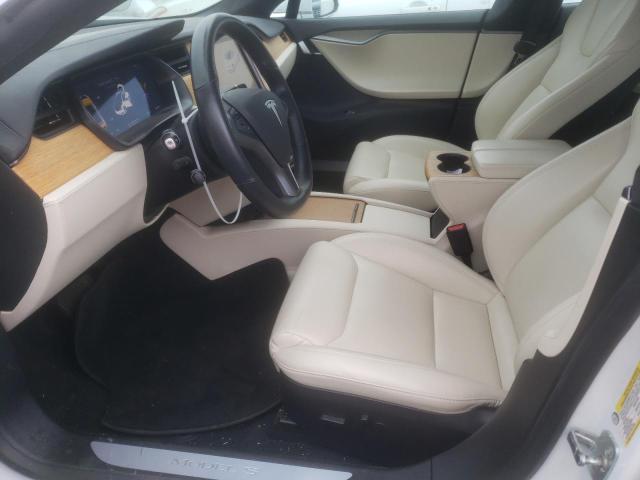 5YJSA1E25LF385289 - 2020 TESLA MODEL S WHITE photo 7