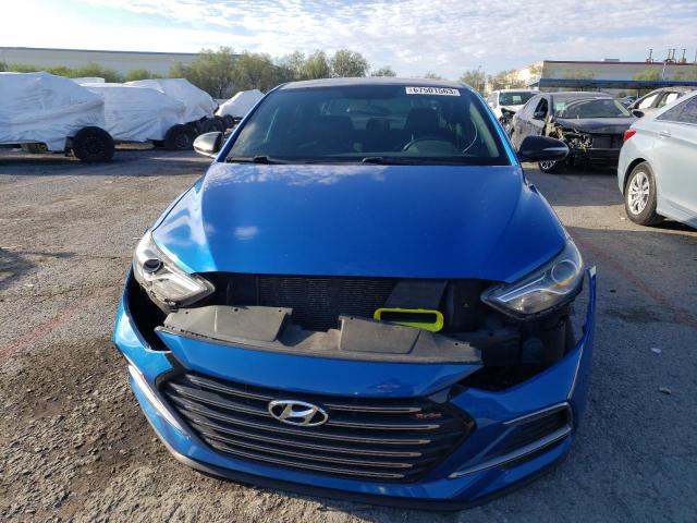 KMHD04LB2JU455315 - 2018 HYUNDAI ELANTRA SPORT BLUE photo 5