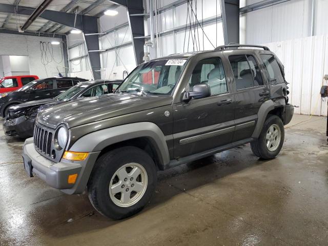 1J4GL48K96W283727 - 2006 JEEP LIBERTY SPORT BROWN photo 1