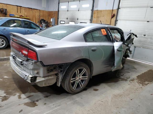 2C3CDXHG7EH329300 - 2014 DODGE CHARGER SXT GRAY photo 3