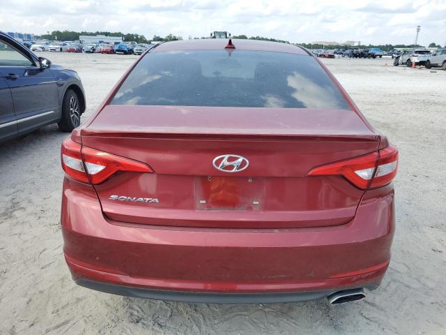 5NPE24AF8FH195643 - 2015 HYUNDAI SONATA SE RED photo 6