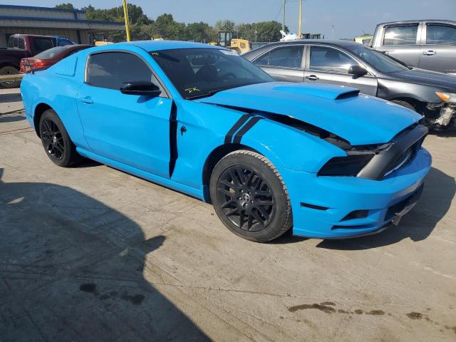 1ZVBP8AMXE5247201 - 2014 FORD MUSTANG BLUE photo 4