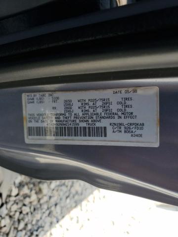 4TASM92N8WZ141599 - 1998 TOYOTA TACOMA XTRACAB PRERUNNER 灰色 照片 12