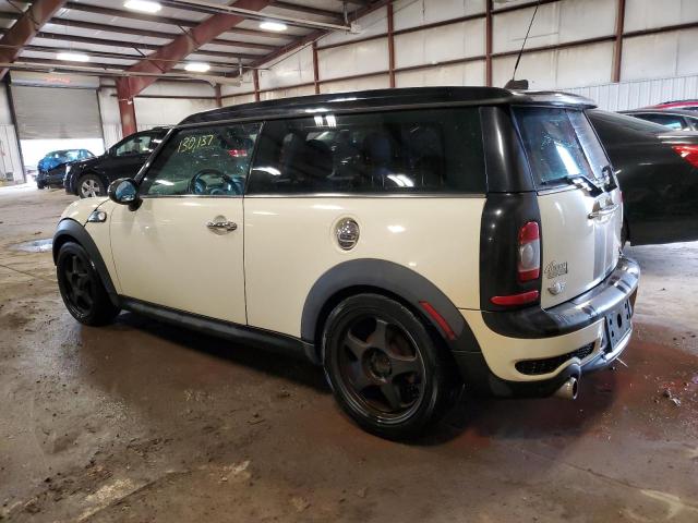 WMWMM33538TP89086 - 2008 MINI COOPER S CLUBMAN CREAM photo 2