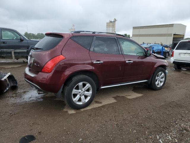 JN8AZ08W26W535456 - 2006 NISSAN MURANO SL MAROON photo 3