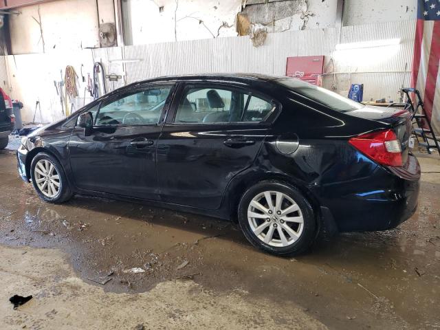2HGFB2F94CH500153 - 2012 HONDA CIVIC EXL Սև լուսանկար 2