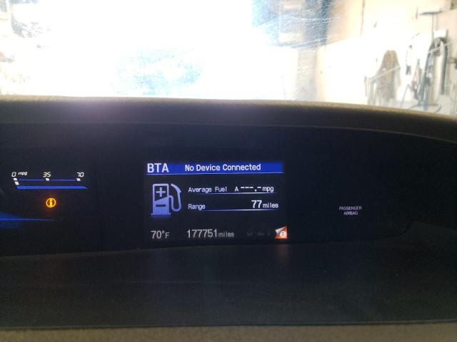 2HGFB2F94CH500153 - 2012 HONDA CIVIC EXL Սև լուսանկար 9