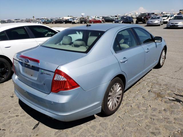 3FADP0L35BR155848 - 2011 FORD FUSION HYBRID TURQUOISE photo 3