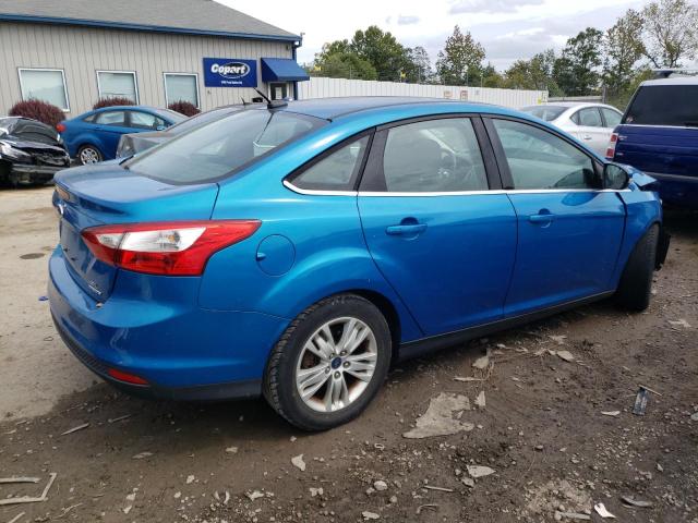 1FAHP3H23CL479433 - 2012 FORD FOCUS SEL BLUE photo 3