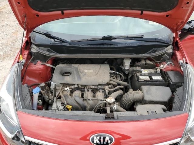 KNADN4A35G6633715 - 2016 KIA RIO EX RED photo 11