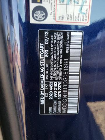 WDDGJ4HB8DG081888 - 2013 MERCEDES-BENZ C 250 BLUE photo 13