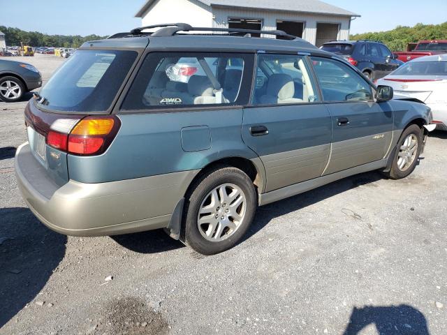 4S3BH675927645679 - 2002 SUBARU LEGACY OUTBACK AWP 青绿色 照片 3