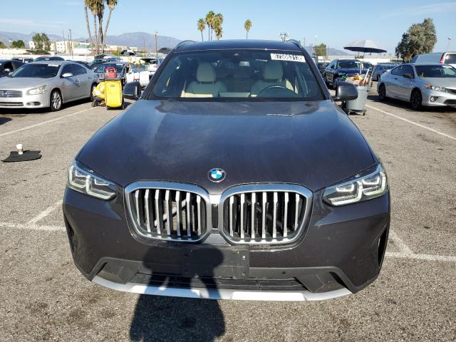 5UX53DP00N9N25040 - 2022 BMW X3 XDRIVE30I GRAY photo 5