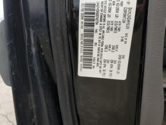 1A4GP45RX6B702794 - 2006 CHRYSLER TOWN & COU შავი ფოტო 13