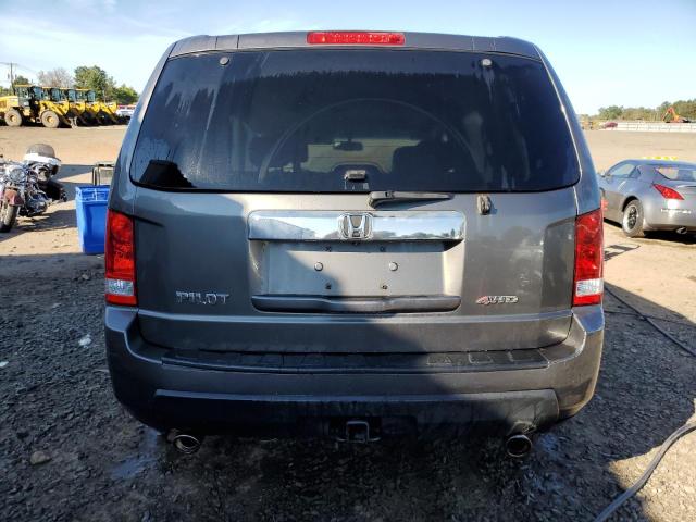 5FNYF4H57BB042856 - 2011 HONDA PILOT EXL GRAY photo 6