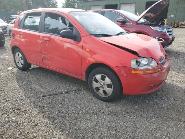 KL1TD66686B604349 - 2006 CHEVROLET AVEO BASE RED photo 4