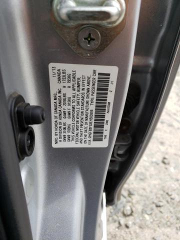 2HGFB2F53EH500595 - 2014 HONDA CIVIC LX SILVER photo 12