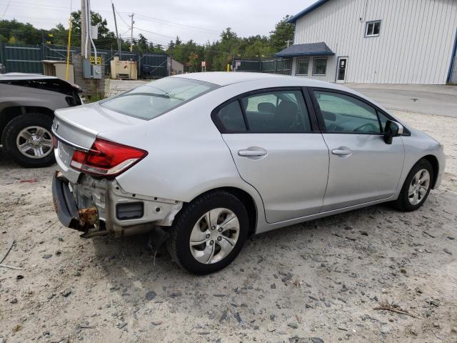 2HGFB2F53EH500595 - 2014 HONDA CIVIC LX SILVER photo 3