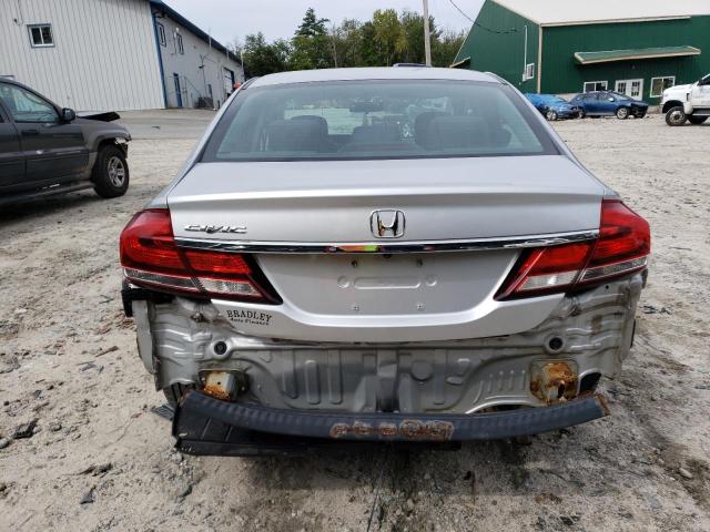 2HGFB2F53EH500595 - 2014 HONDA CIVIC LX SILVER photo 6