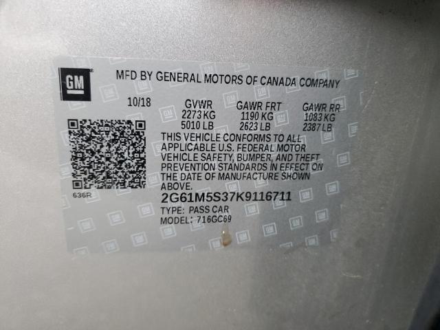 2G61M5S37K9116711 - 2019 CADILLAC XTS LUXURY SILVER photo 12