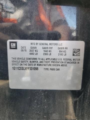 1G11C5SLXFF331098 - 2015 CHEVROLET MALIBU 1LT 黑色 照片 13