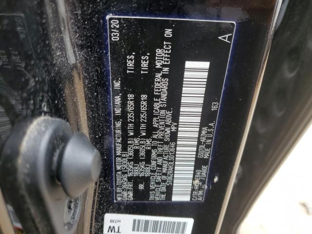 5TDGZRAH3LS013646 - 2020 TOYOTA HIGHLANDER XLE Qara foto 13