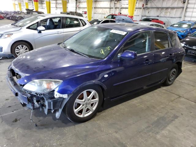 JM1BK343141201060 - 2004 MAZDA 3 HATCHBACK BLUE photo 1