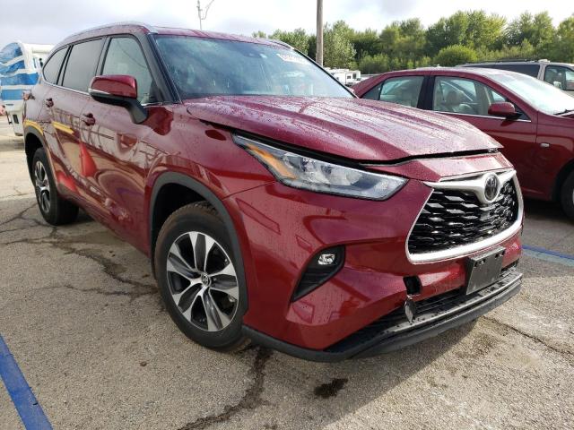 5TDGZRBH5LS019141 - 2020 TOYOTA HIGHLANDER XLE Bordo foto 4
