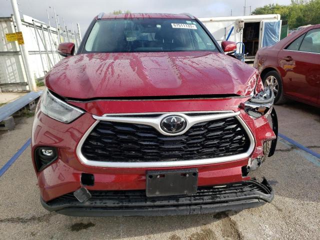 5TDGZRBH5LS019141 - 2020 TOYOTA HIGHLANDER XLE Bordo foto 5
