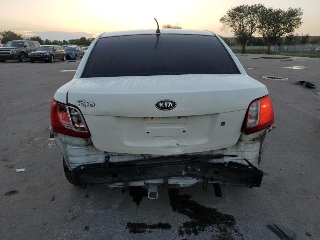 KNADE123886353804 - 2008 KIA RIO BASE WHITE photo 6